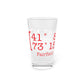 Fairfield Coordinates Pint Glass, 16oz