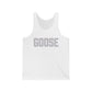 Goose Zip Code - Gray & Purple Unisex Jersey Tank Top