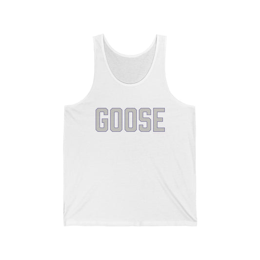 Goose Zip Code - Gray & Purple Unisex Jersey Tank Top