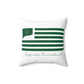 Suffield Connecticut St. Patrick’s Day Flag Spun Polyester Square Pillow