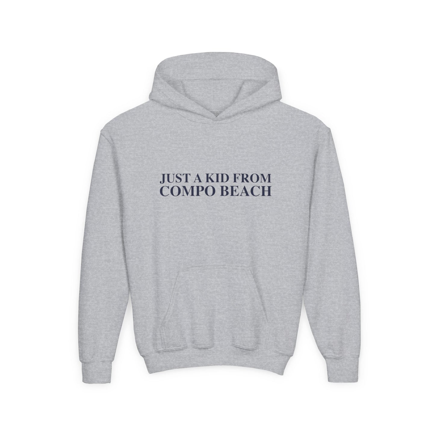 Just a kid from Compo Beach Youth Heavy Blend Hooded Sweatshirt
