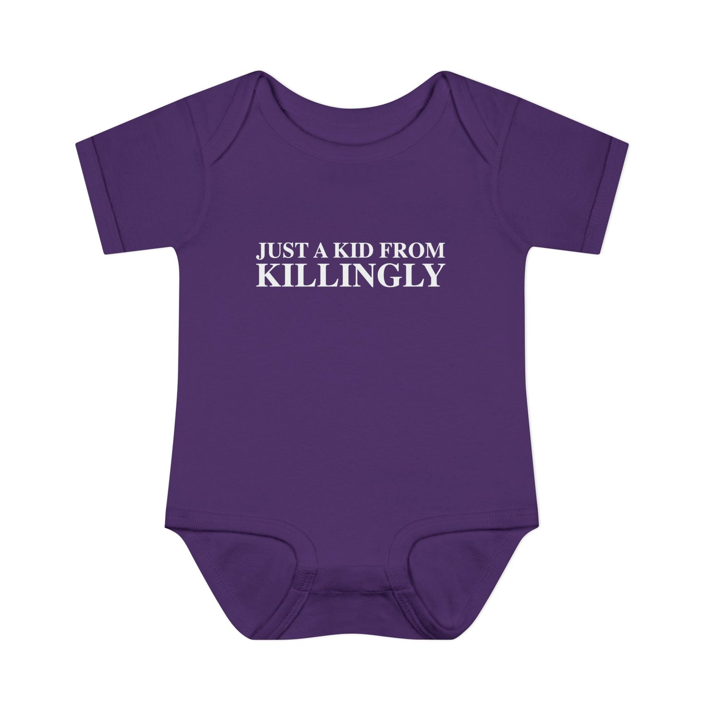Just a kid from Killingly Infant Baby Rib Bodysuit