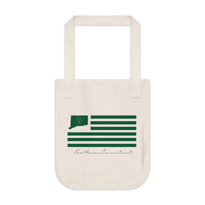 New Haven Connecticut St. Patrick’s Day Flag Organic Canvas Tote Bag