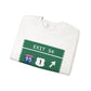Vintage Merritt Parkway Exit 54 Sign Unisex Heavy Blend™ Crewneck Sweatshirt