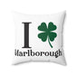 I Clover Marlborough Spun Polyester Square Pillow