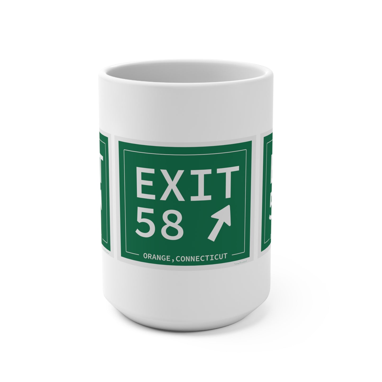 Vintage Exit 58 WCP Sign Mug 15oz