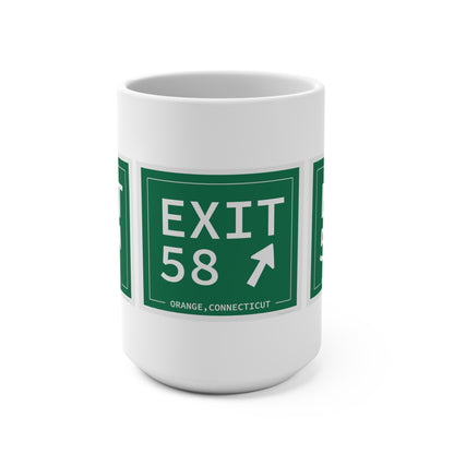 Vintage Exit 58 WCP Sign Mug 15oz