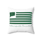 Wethersfield Connecticut St. Patrick’s Day Flag Spun Polyester Square Pillow
