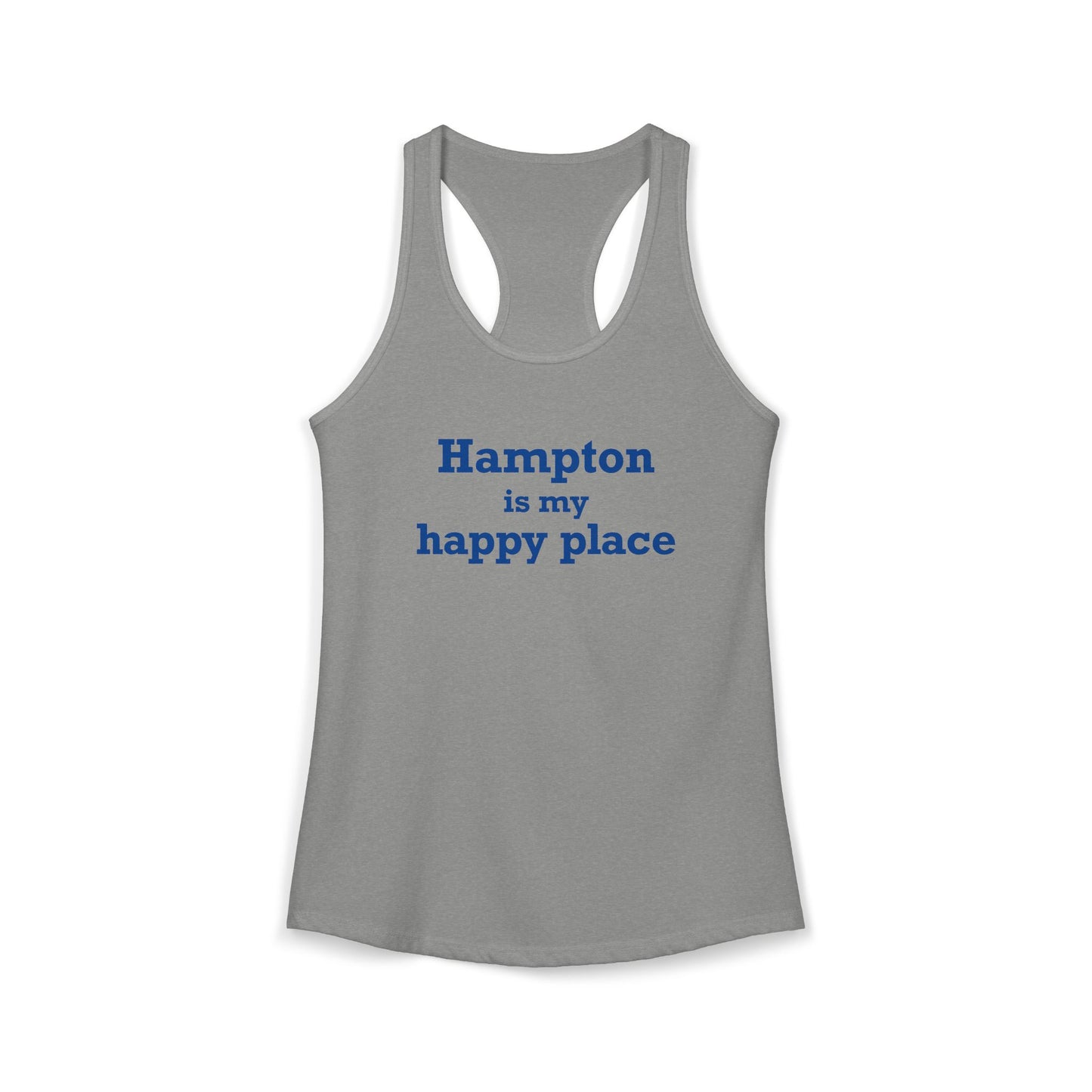 Hampton is My Happy Place Women's Ideal Racerback Tank Top