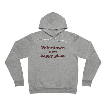 Voluntown is My Happy Place Unisex Sponge Fleece Pullover Hoodie
