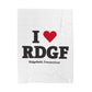 I Heart RDGF Velveteen Plush Blanket