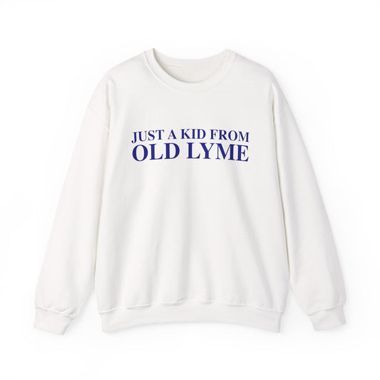 Just a kid from Old Lyme Unisex Heavy Blend™ Crewneck Sweatshirt