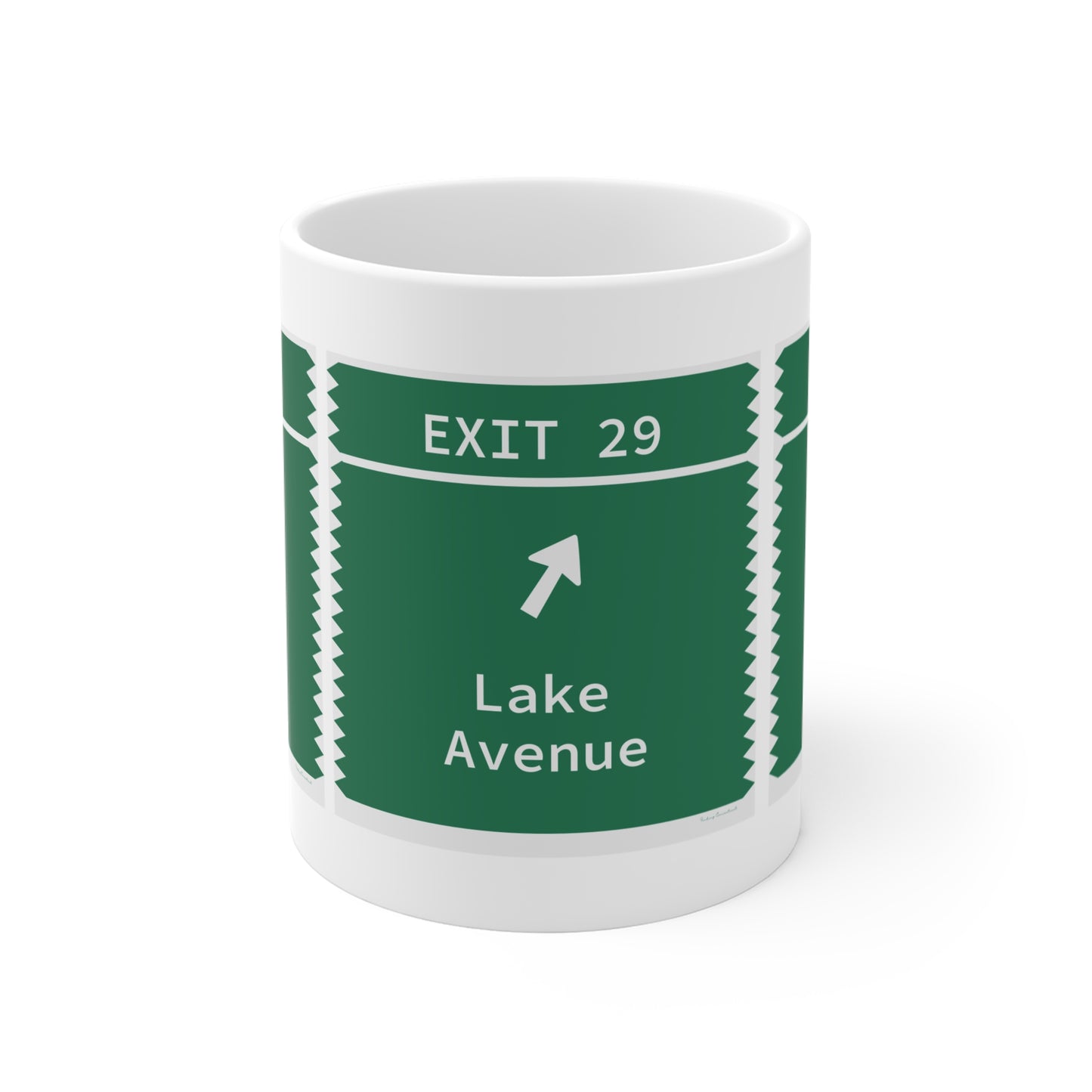 Vintage Merritt Parkway Exit 29 Sign Mug 11oz