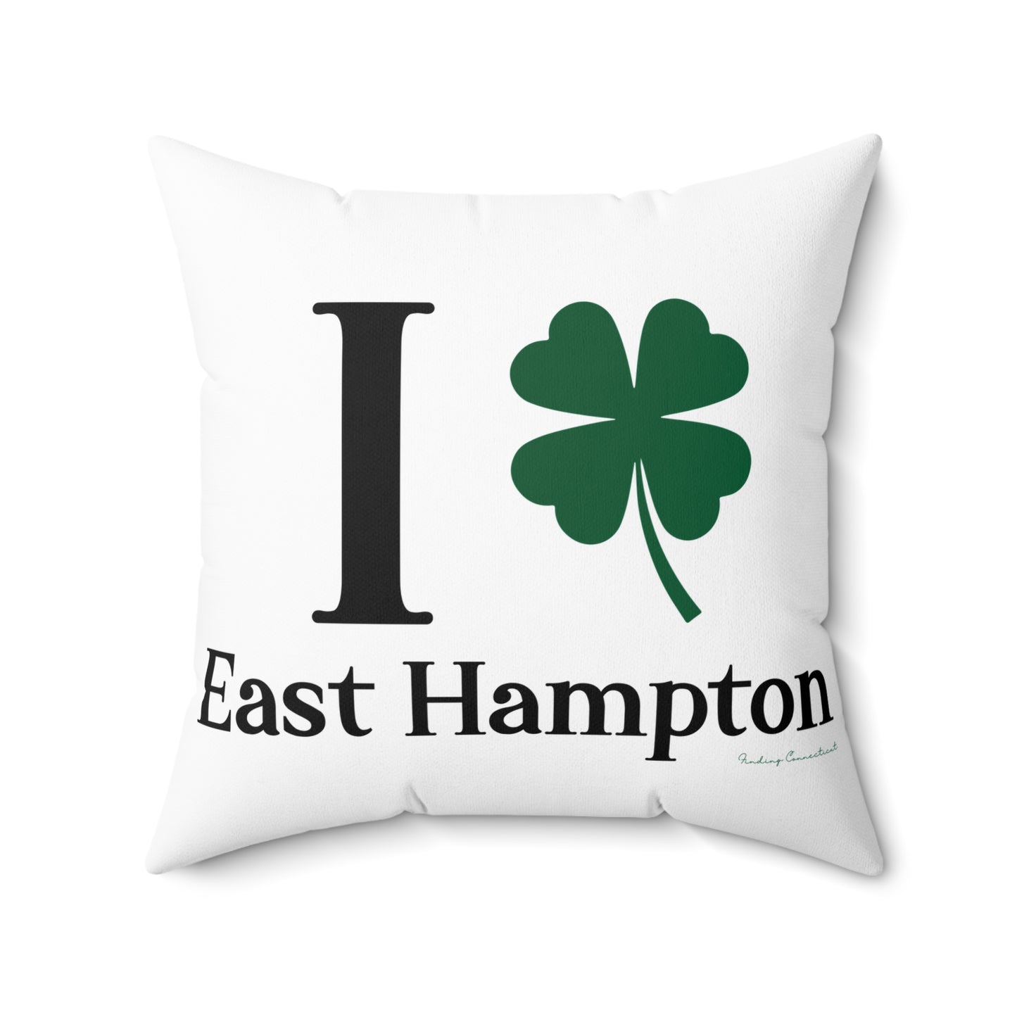 I Clover East Hampton Spun Polyester Square Pillow