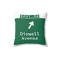 Vintage WCP Exit 62 Sign Spun Polyester Square Pillow