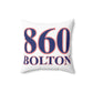 860 Bolton Red, White & Blue Spun Polyester Square Pillow