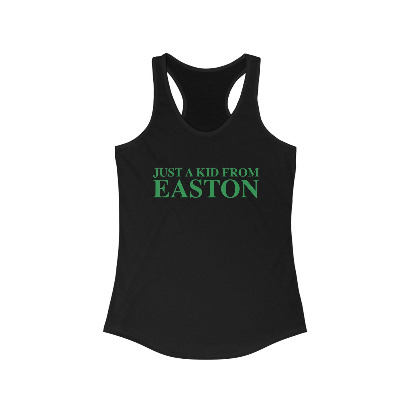 Just a kid from Easton Women's Ideal Racerback Tank Top