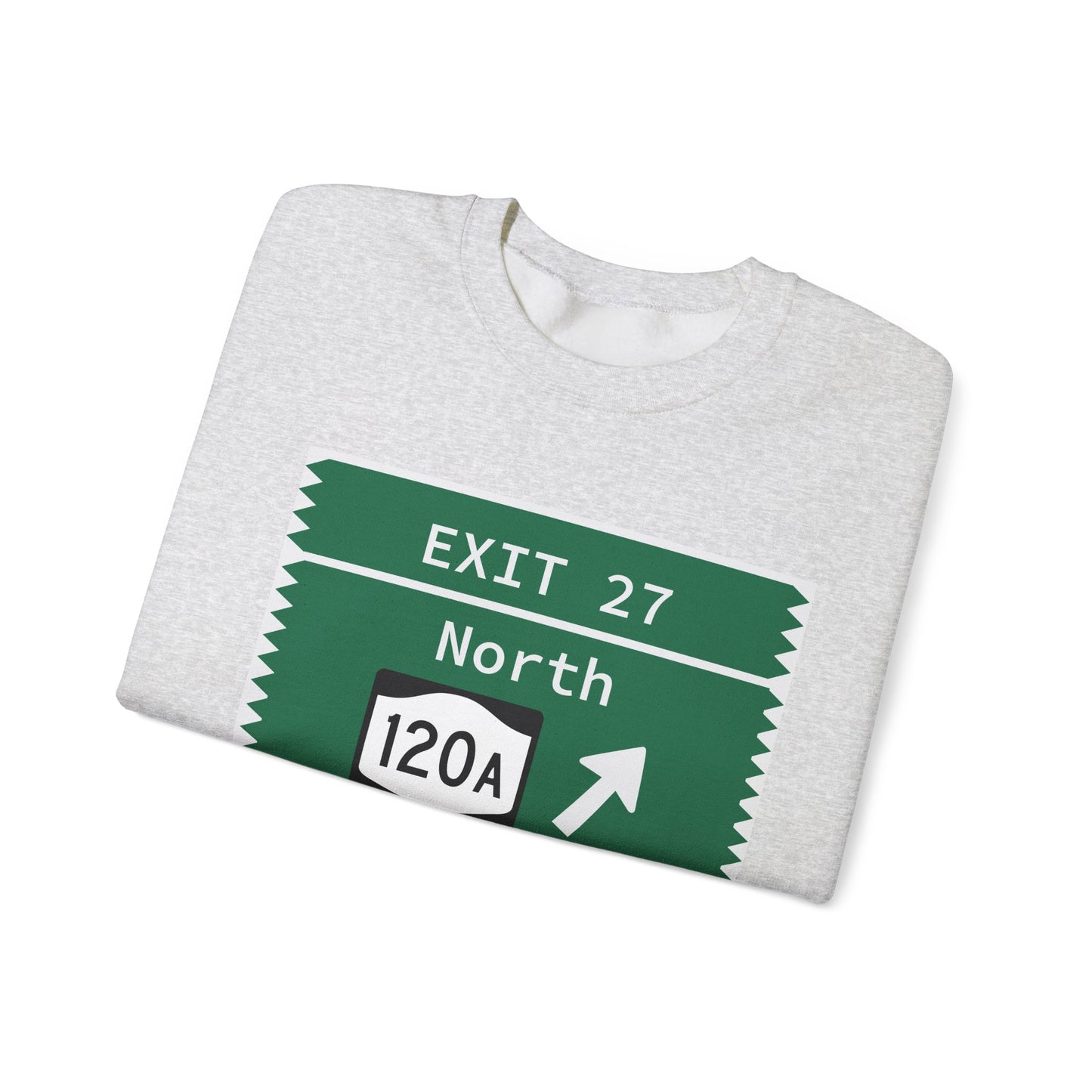 Vintage Merritt Parkway Exit 27 Sign Unisex Heavy Blend™ Crewneck Sweatshirt