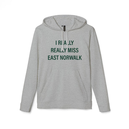 I Really Really Miss East Norwalk adidas Unisex Fleece Hoodie