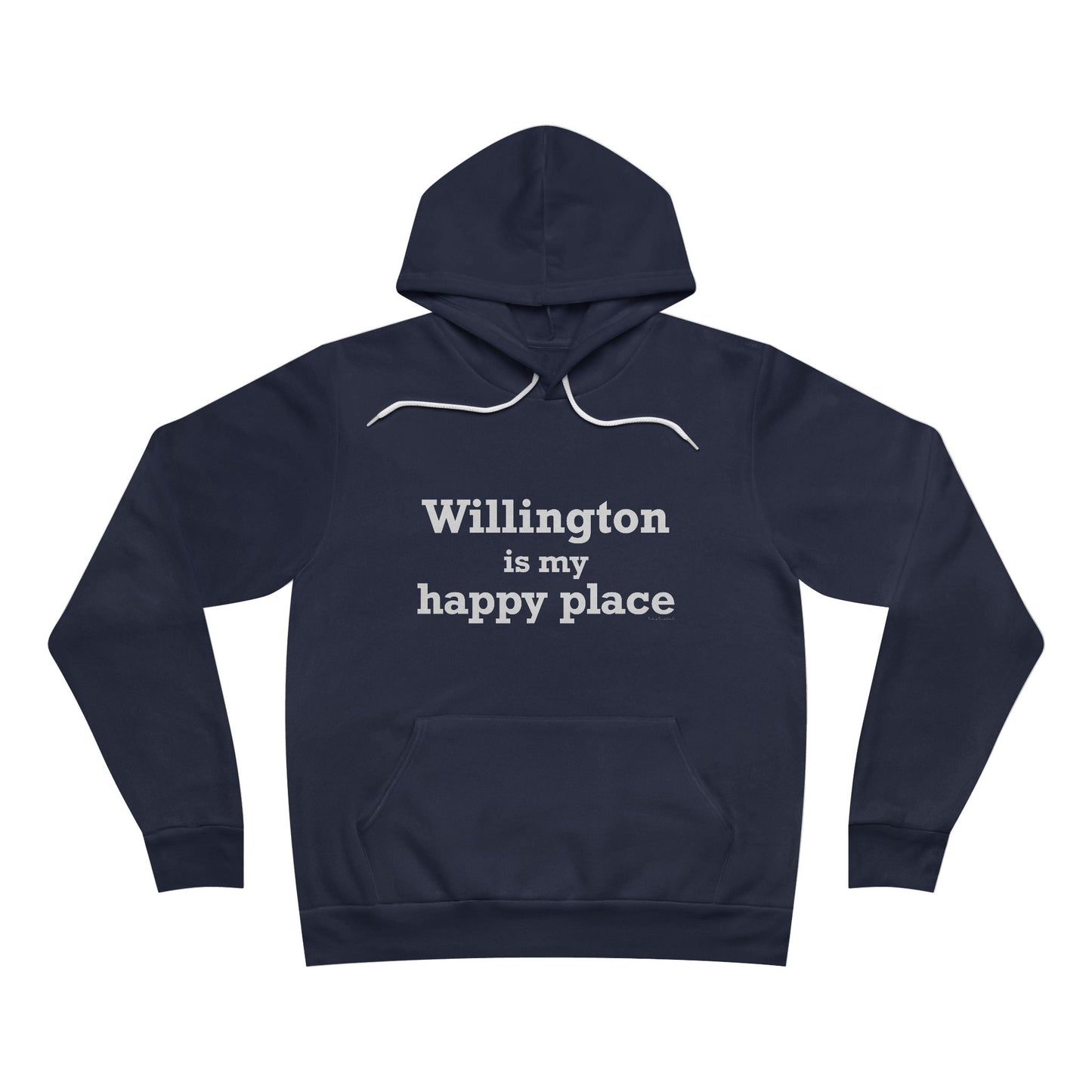 Willington is My Happy Place Unisex Sponge Fleece Pullover Hoodie