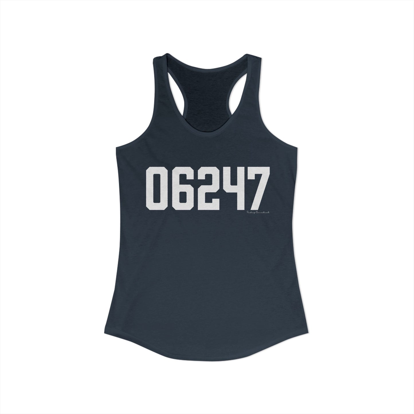 06247 Hampton CT Zip Code Women's Ideal Racerback Tank Top