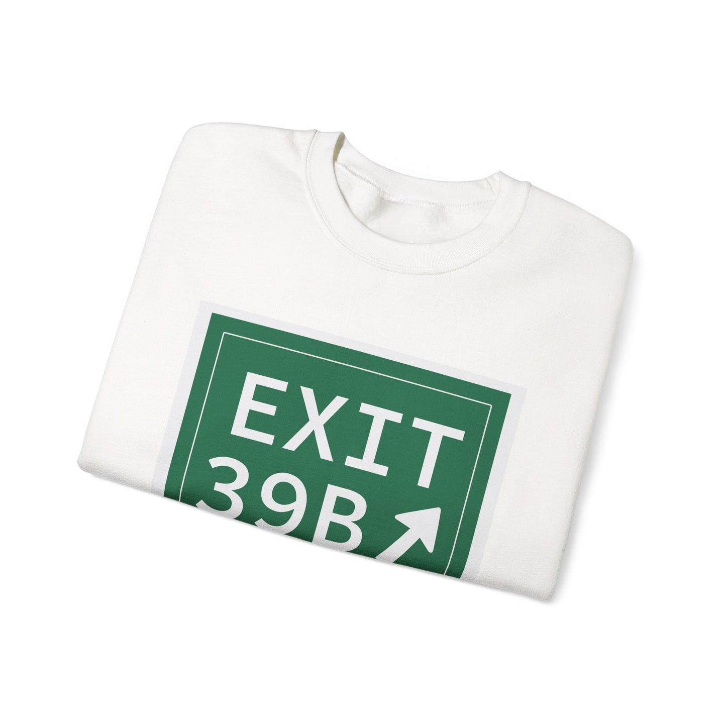 Vintage Exit 39B Merritt Parkway Sign Unisex Heavy Blend™ Crewneck Sweatshirt