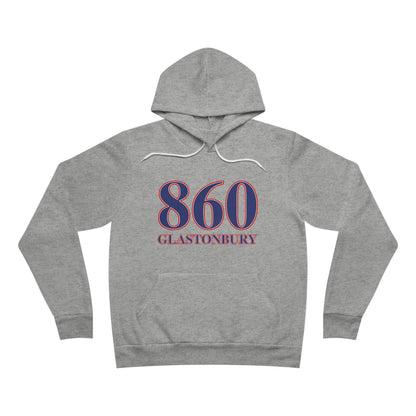 860 Glastonbury Red White & Blue Unisex Sponge Fleece Pullover Hoodie