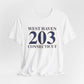 West Haven 203 Connecticut Unisex Jersey Short Sleeve Tee