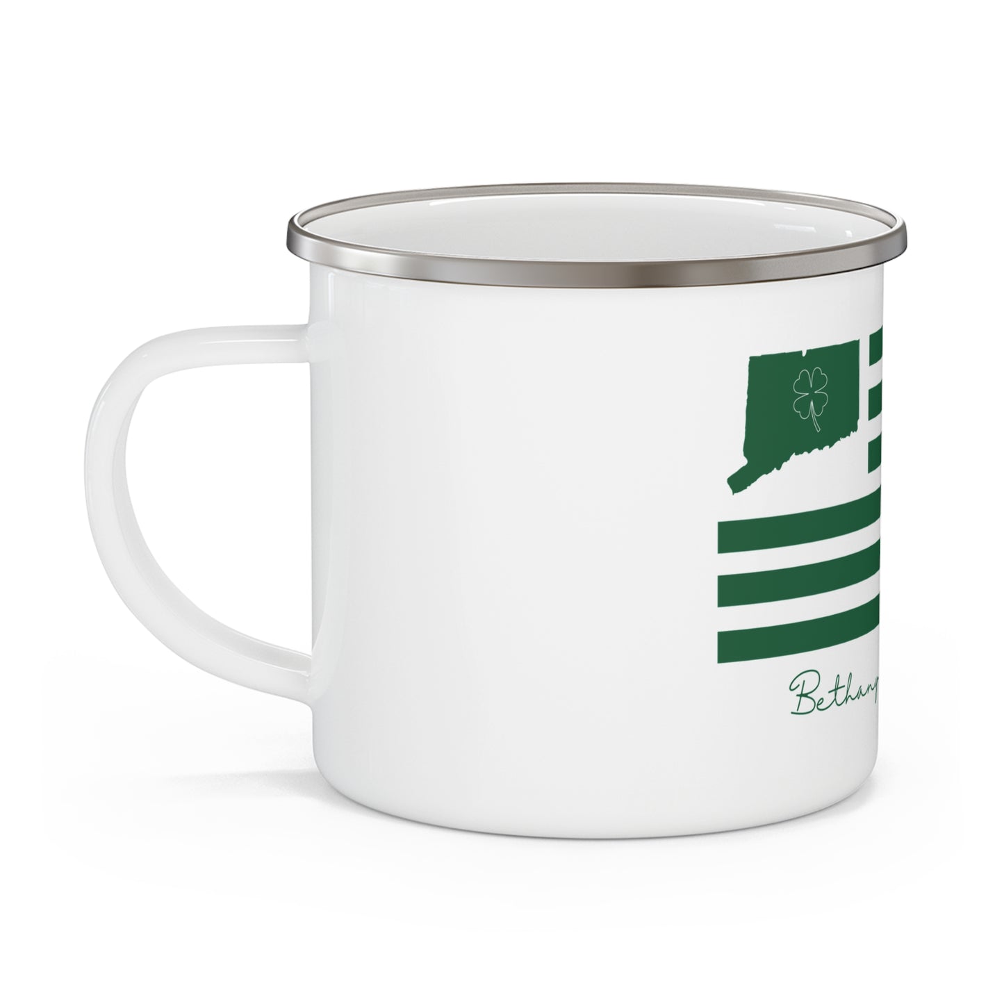 Bethany Connecticut St. Patrick's Day Enamel Camping Mug