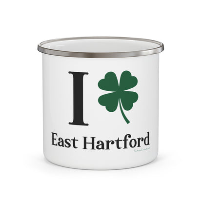 I Clover East Hartford Enamel Camping Mug