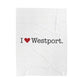 I Heart Westport. Velveteen Plush Blanket