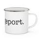 I Heart Bridgeport. Enamel Camping Mug