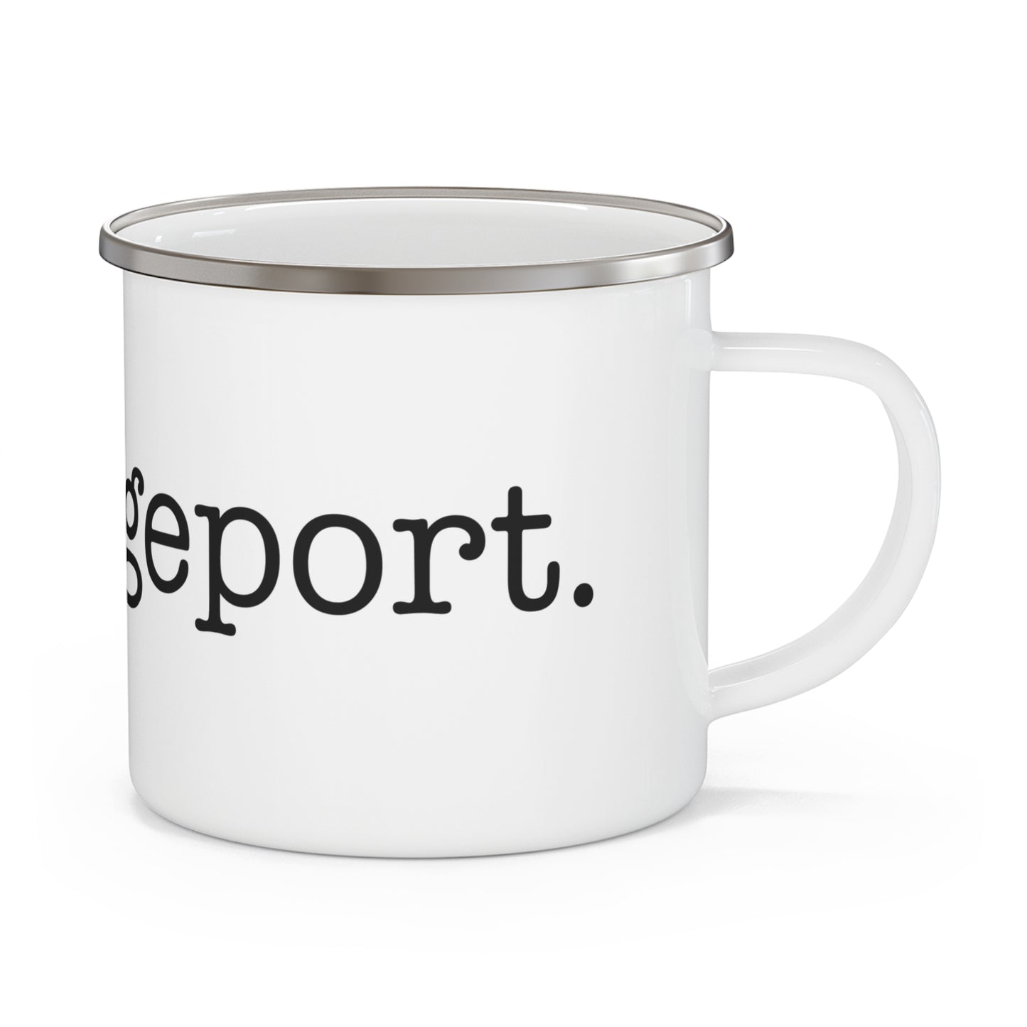 I Heart Bridgeport. Enamel Camping Mug