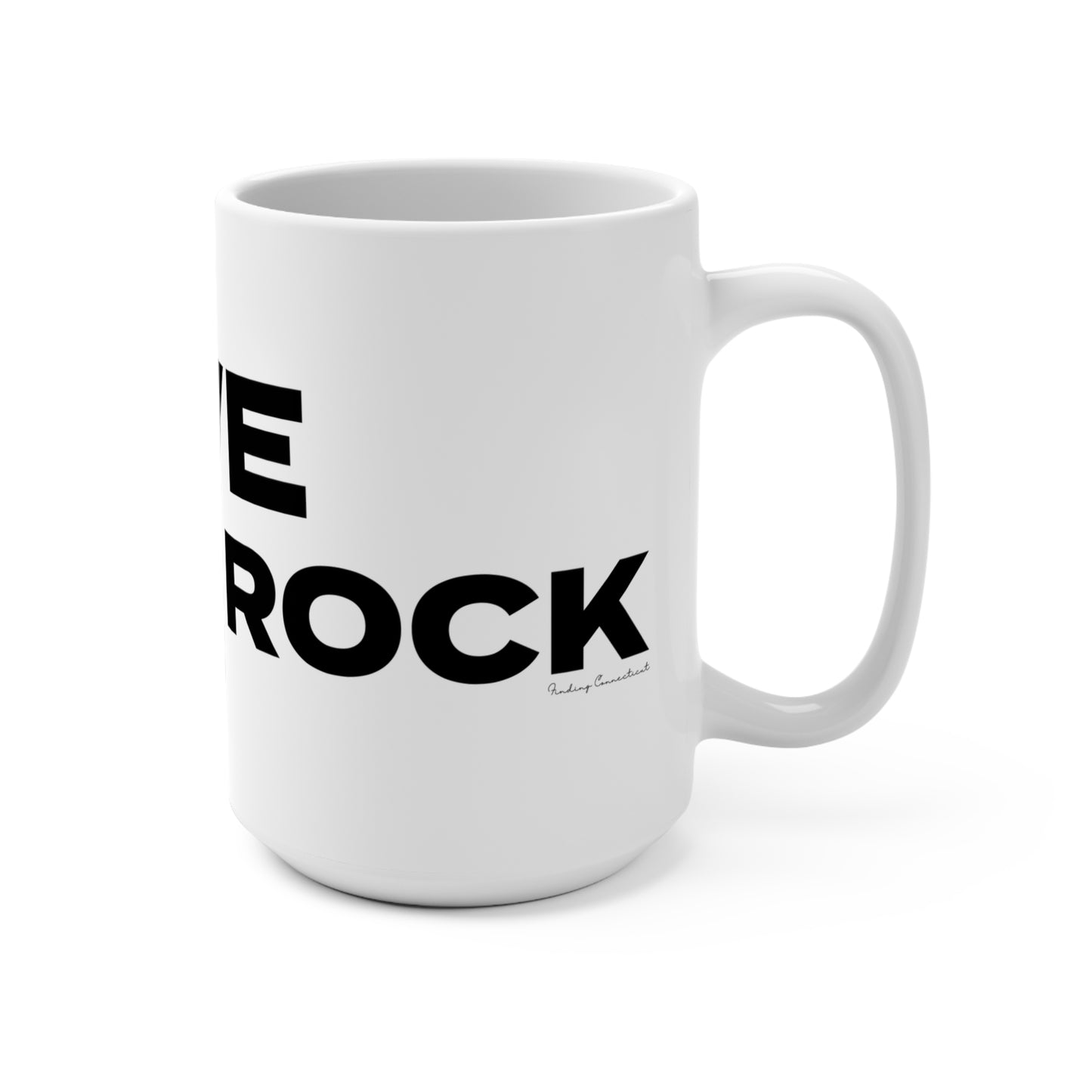 Love Black Rock Mug 15oz
