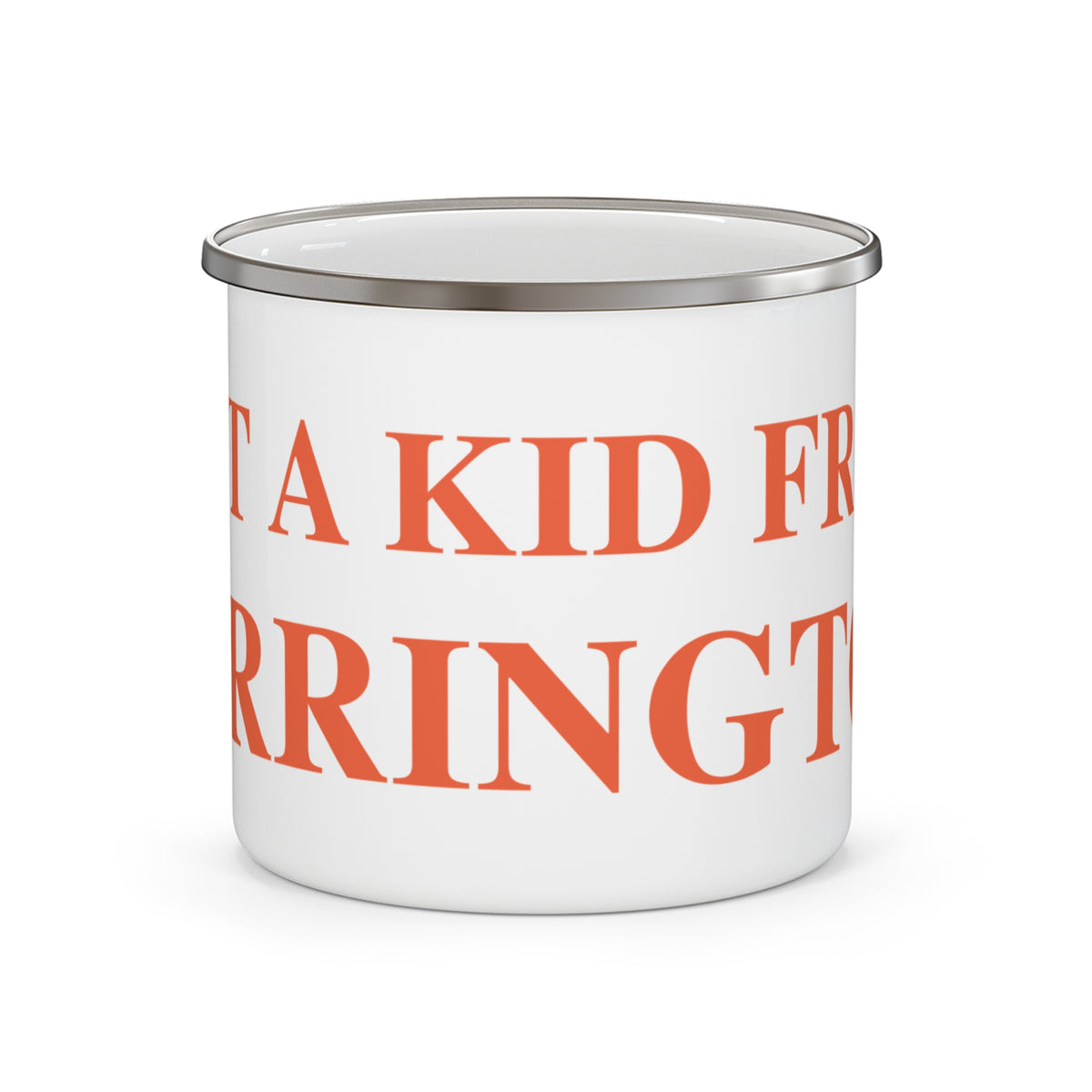 Just a kid from Torrington Enamel Camping Mug