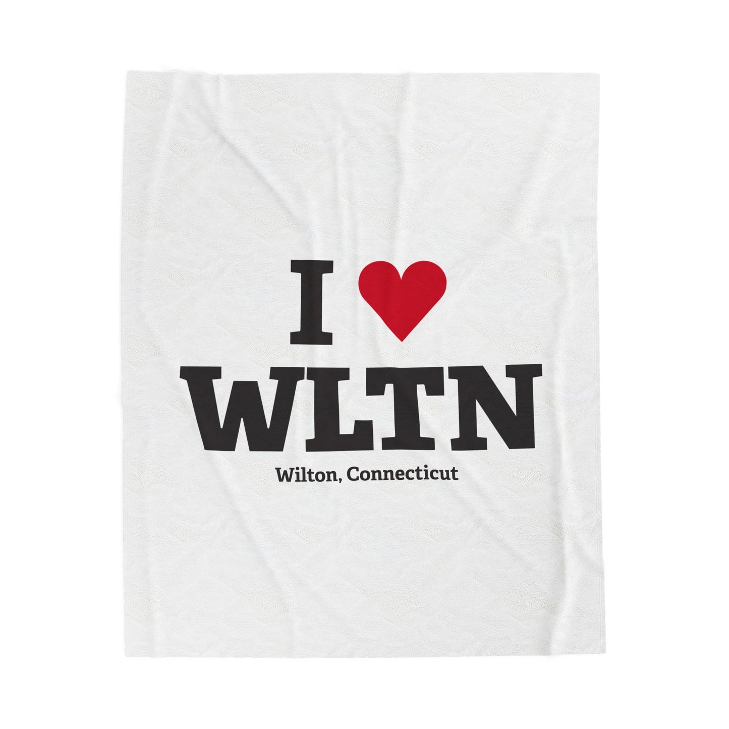I Heart WLTN Velveteen Plush Blanket