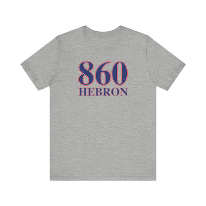 860 Hebron Red White & Blue Unisex Jersey Short Sleeve T-Shirt