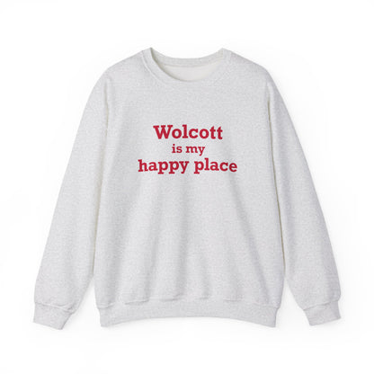 Wolcott is My Happy Place Unisex Heavy Blend™ Crewneck Sweatshirt