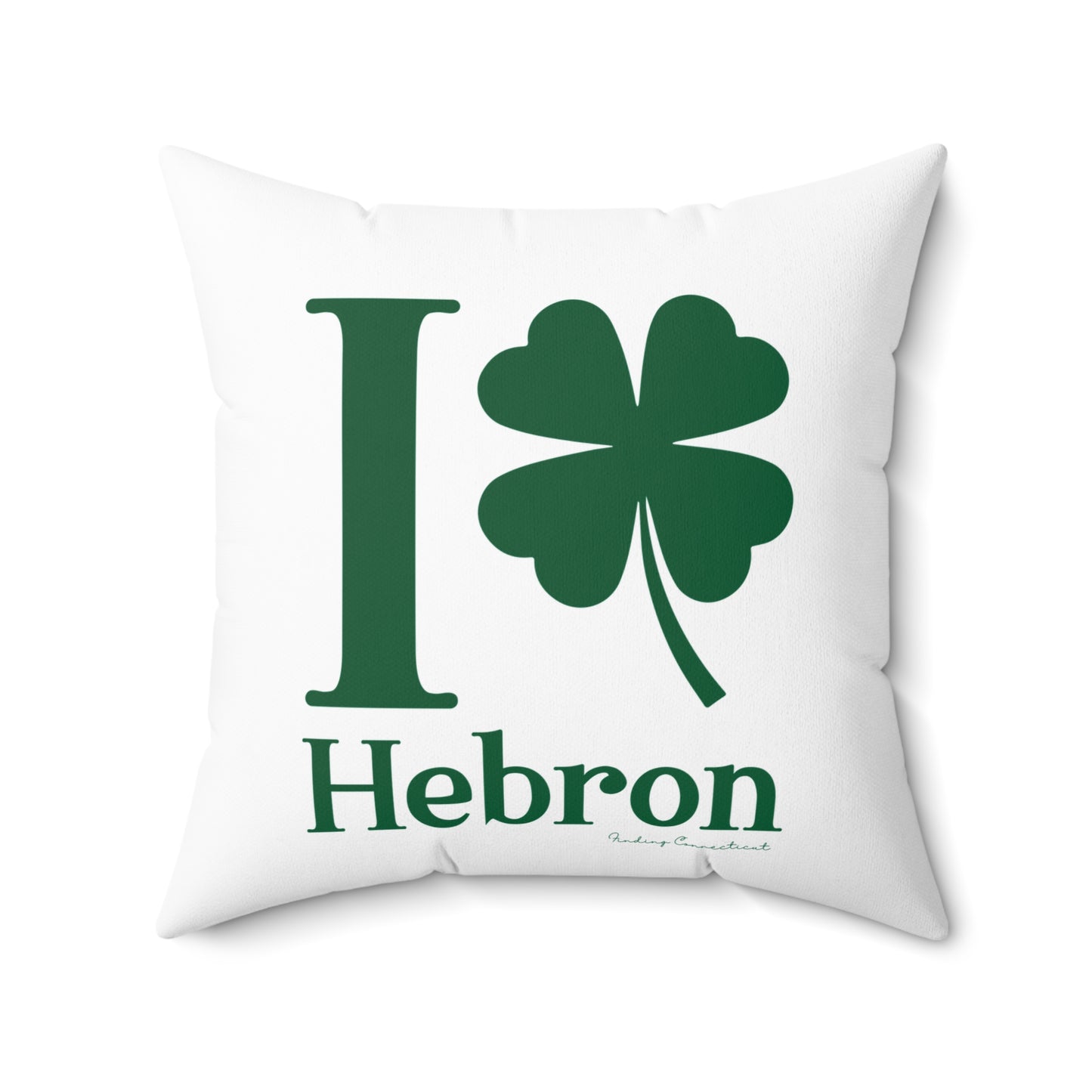 I Clover Hebron Spun Polyester Square Pillow
