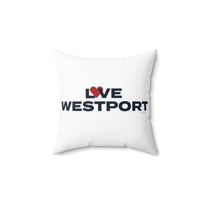 Love Westport Spun Polyester Square Pillow