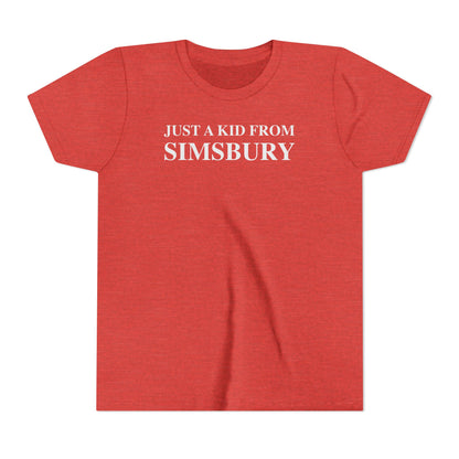 Just a kid from Simsbury Youth Short Sleeve T-Shirt