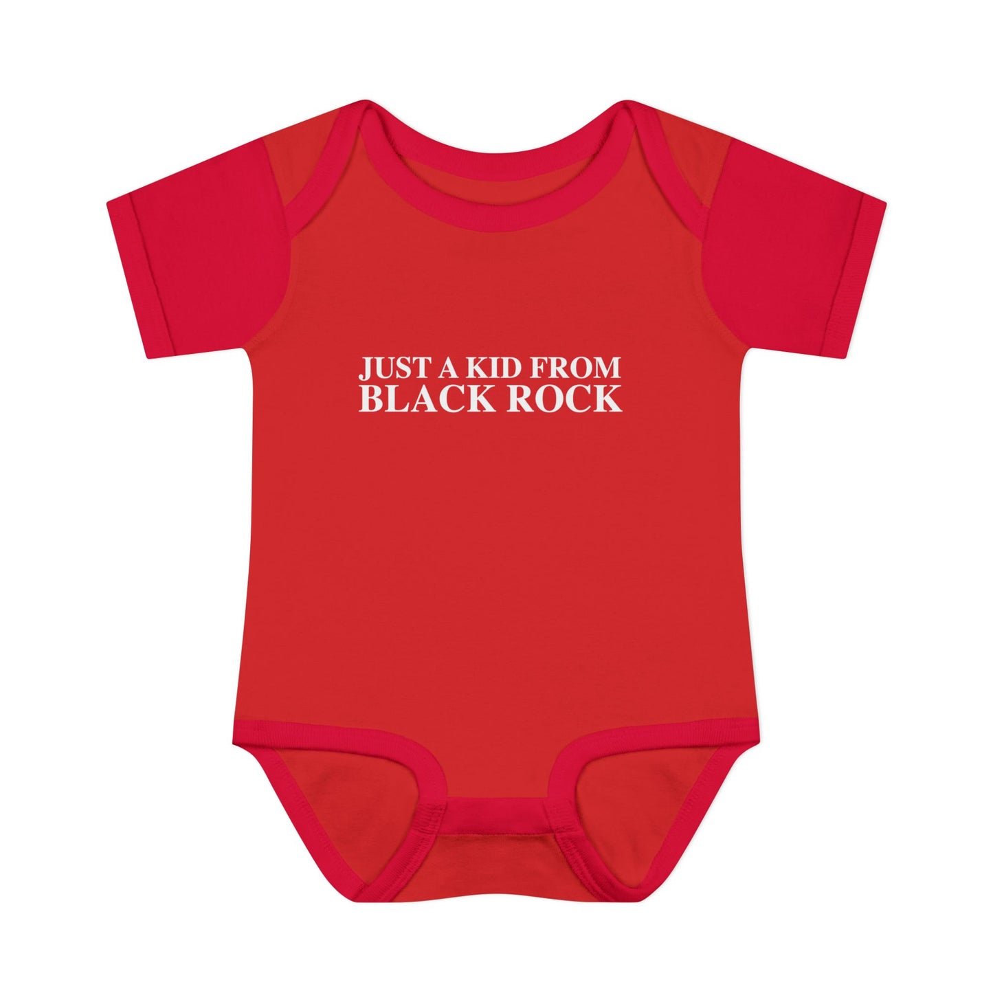 Just a kid from Black Rock Infant Baby Rib Bodysuit