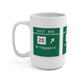 Vintage Merritt Parkway Exit 49S Sign Mug 15oz