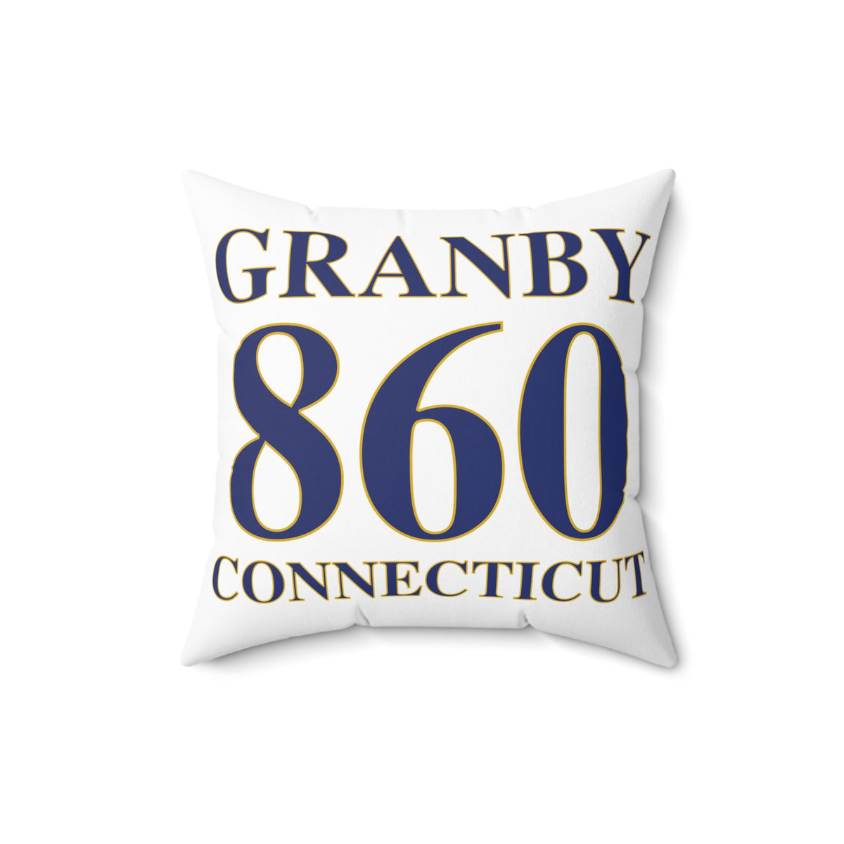 Granby 860 Connecticut Polyester Square Pillow