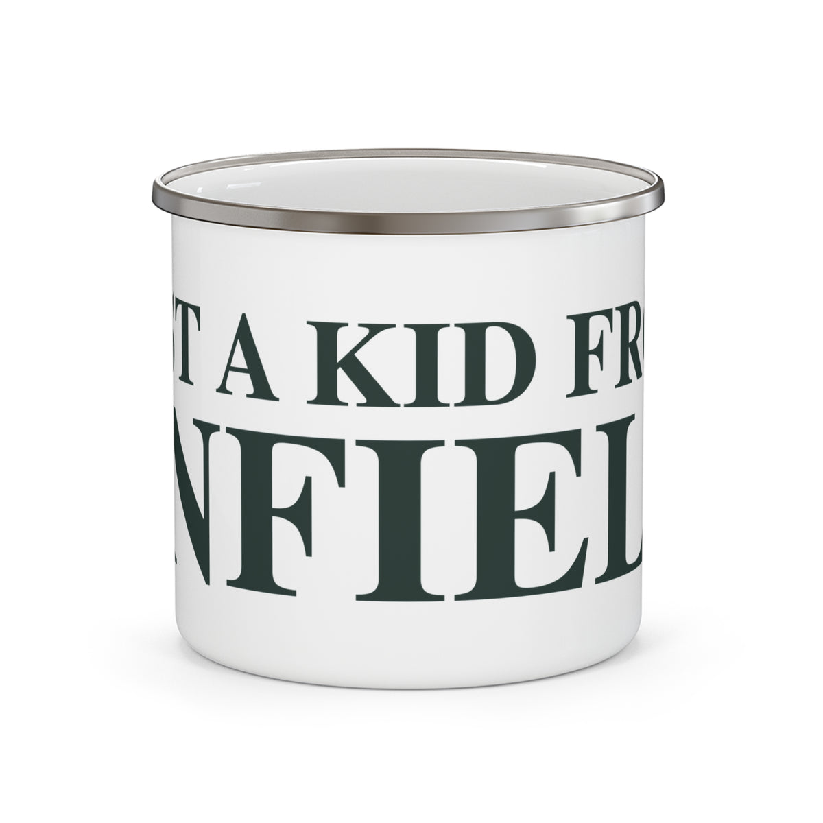 Just a kid from Enfield Camping Mug