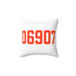 06907 Stamford Connecticut Zip Code Spun Polyester Square Pillow