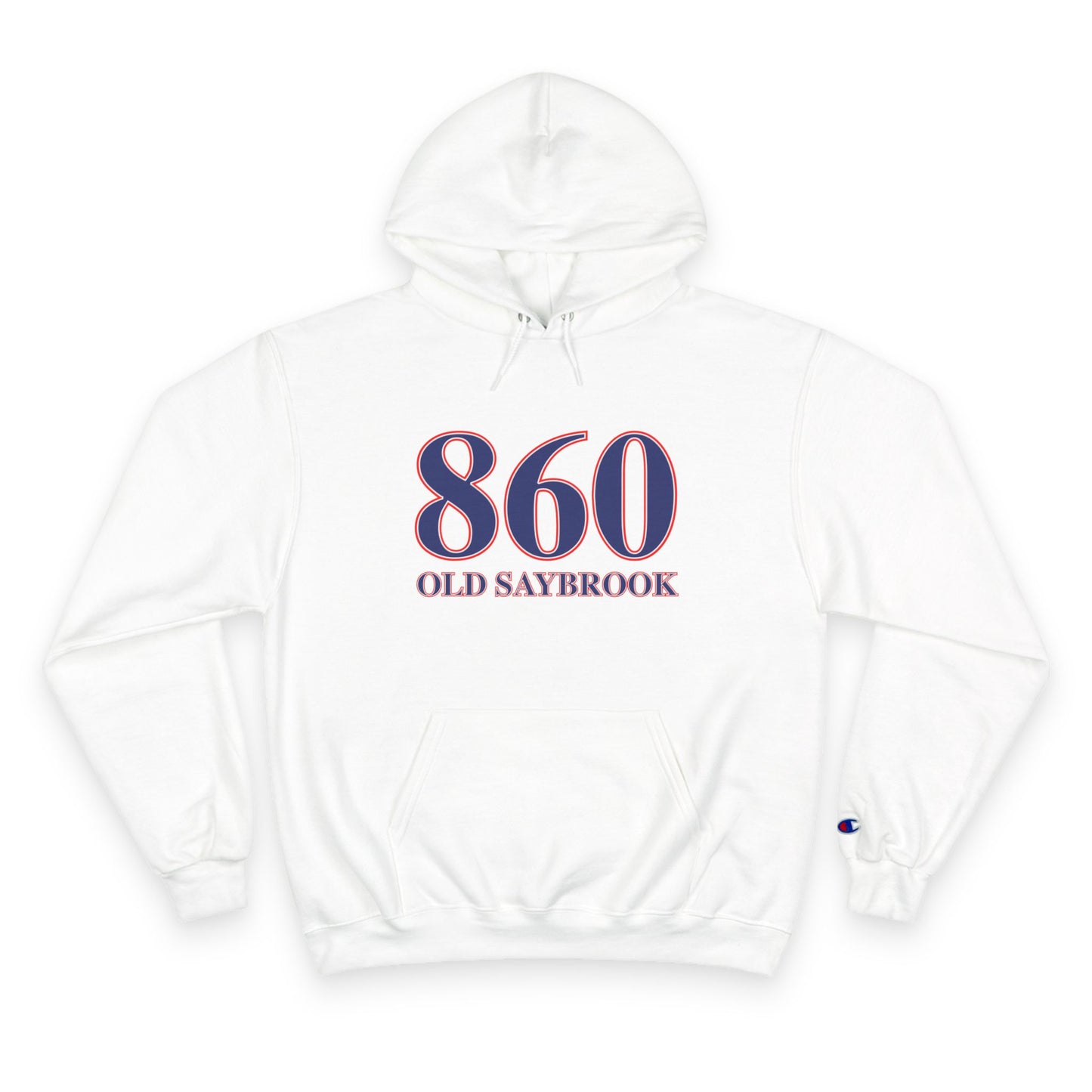 860 Old Saybrook Red White & Blue Champion Hoodie