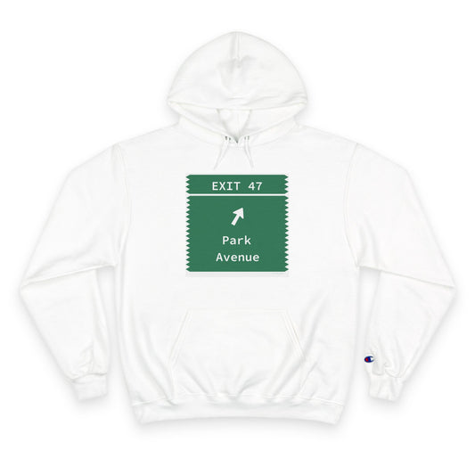 Vintage Merritt Parkway Exit 47 Sign Champion Hoodie