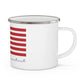 New Fairfield Connecticut Flag Enamel Camping Mug