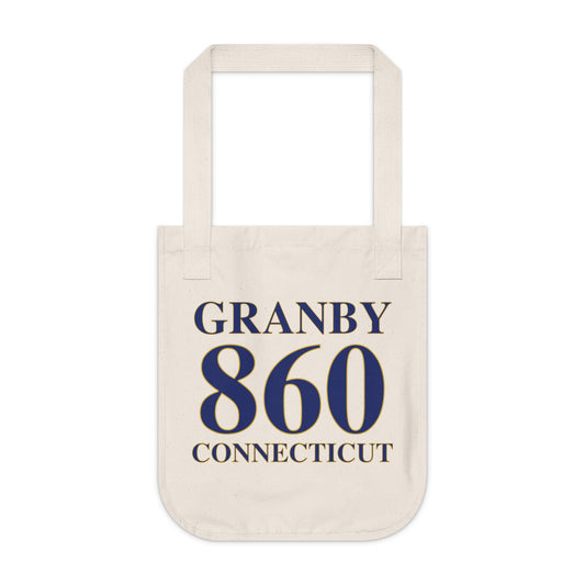 Granby 860 Connecticut Organic Canvas Tote Bag